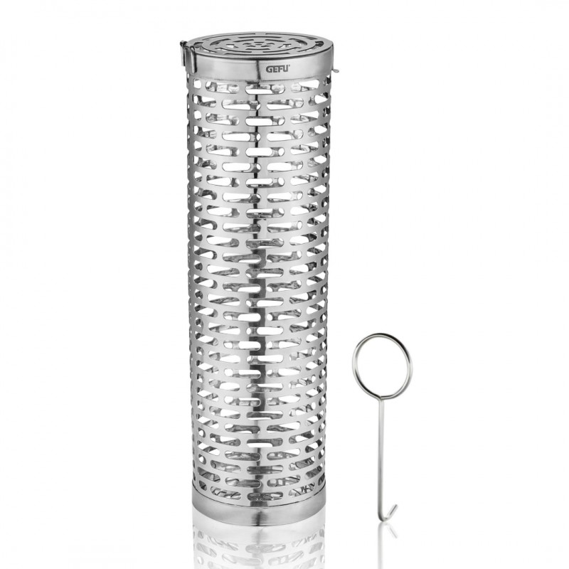 Rolling Grill RVS Cilinder Kookmand 9x30,5 cm voor Barbecue - Gefu