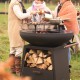 Nomad Brasero Plancha Acier Corten Noir 100 cm Pack LSDC 5 pcs  - White Fire