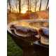Nomad Brasero Plancha Acier Corten Noir 100 cm Pack LSDC 5 pcs  - White Fire
