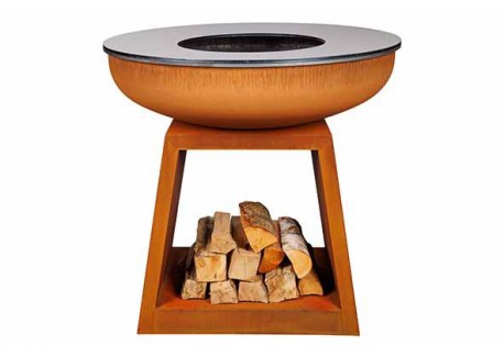 Stow Brasero Plancha Acier Corten 100 cm  - White Fire