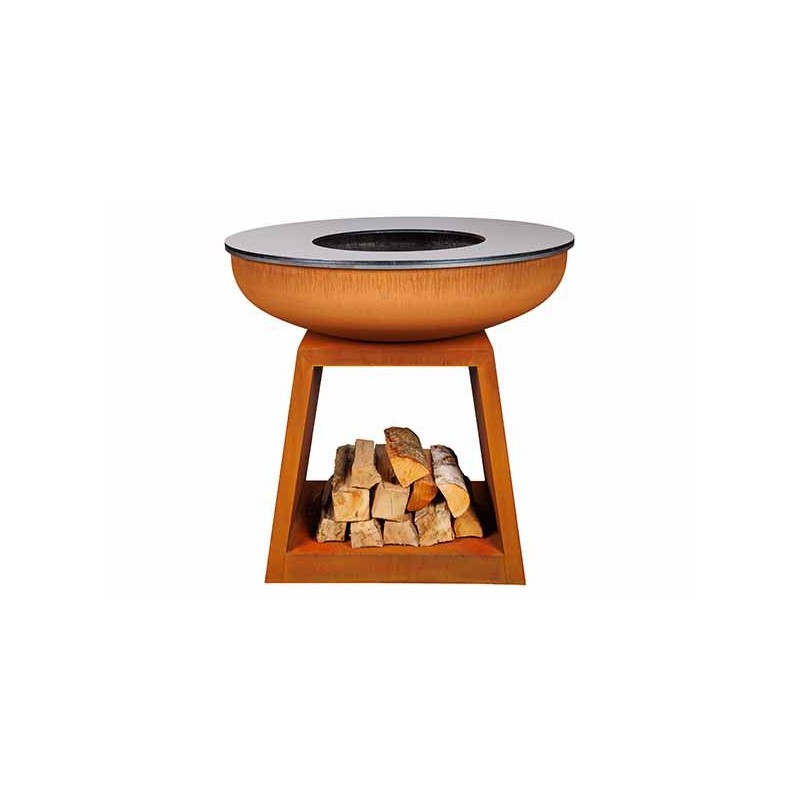 Stow Barbecue Plancha Brasero Acier Corten 100 cm  - White Fire