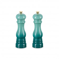 Set Zoutmolen en Pepermolen Riviera Blauw 21 cm 2 dlg - Le Creuset