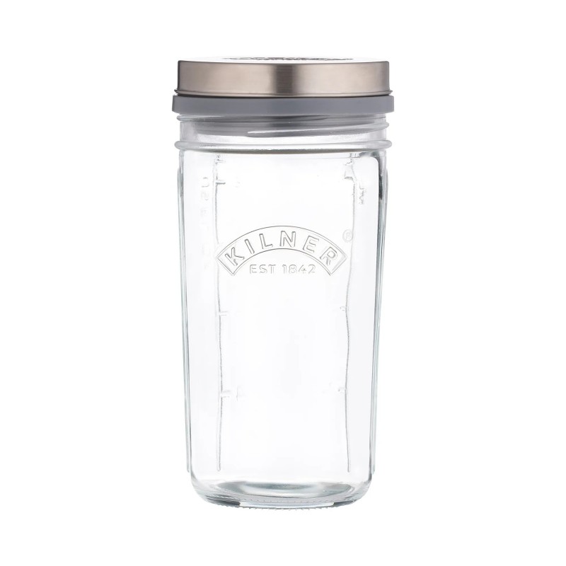 Kit de Préparation Bocal en Verre pour Kéfir 0,5L avec Filtre + Cuillère  - Kilner