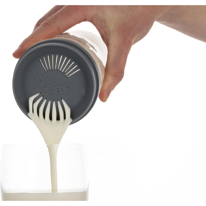 Kit de Préparation Bocal en Verre pour Kéfir 0,5L avec Filtre + Cuillère  - Kilner