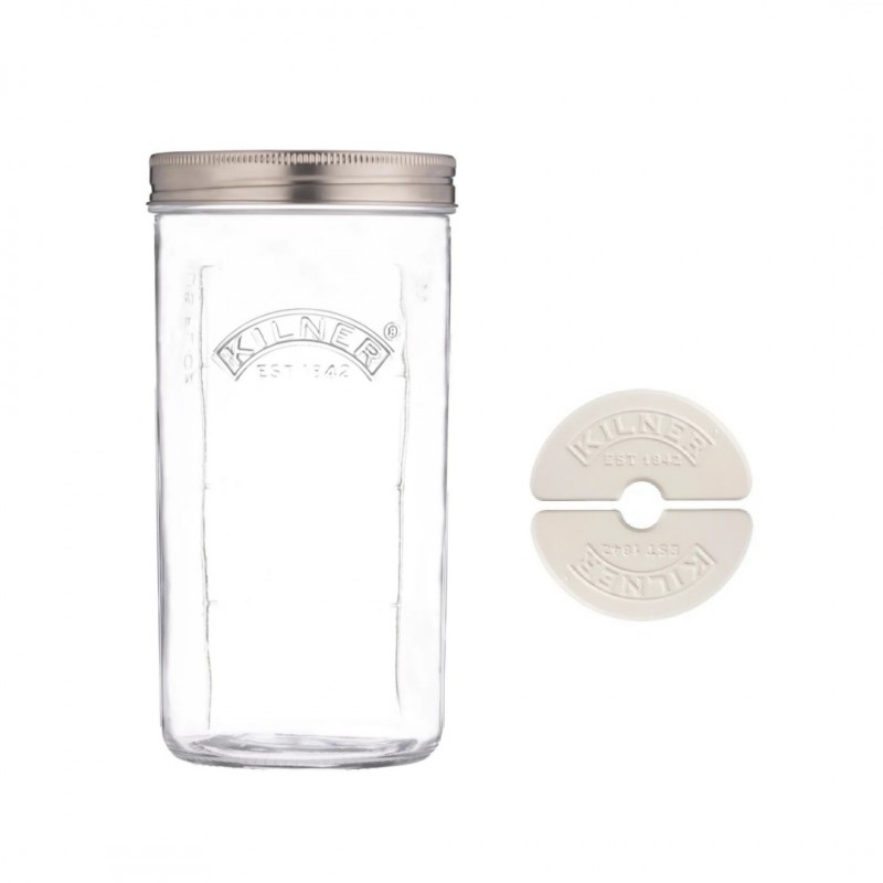 Bocal de Fermentation en Verre 1 L avec Poids en Céramique  - Kilner