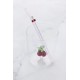 Kers Set Glas 300 ml + Herbruikbare Glazen Drinkrietje - Point Virgule