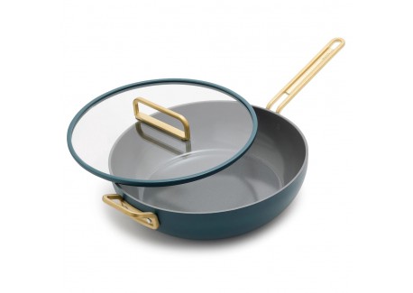 Tucci Collection Saltaspata Pan met Antiaanbaklaag 29 cm Mat Venetiaans Blauw - Greenpan