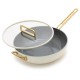 Tucci Collection Saltapasta Pan met Antiaanbaklaag 29 cm Mat Carrara Wit - Greenpan