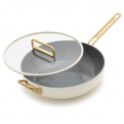 Tucci Collection Saltapasta Pan met Antiaanbaklaag 29 cm Mat Carrara Wit - Greenpan
