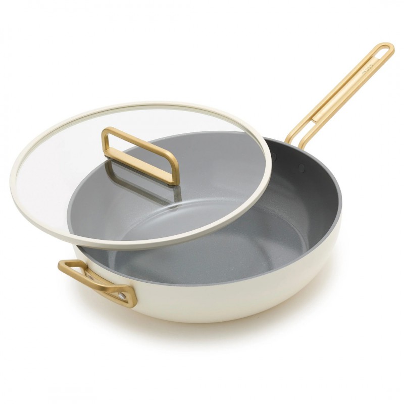 Tucci Collection Saltapasta Pan met Antiaanbaklaag 29 cm Mat Carrara Wit - Greenpan