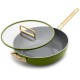 Tucci Collection Saltapasta Pan met Antiaanbaklaag 29 cm Mat Groen Toscane - Greenpan
