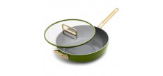 Tucci Collection Saltapasta Pan met Antiaanbaklaag 29 cm Mat Groen Toscane