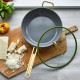 Tucci Collection Saltapasta Pan met Antiaanbaklaag 29 cm Mat Groen Toscane - Greenpan