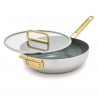 Tucci Collection Saltapasta Pan met Antiaanbaklaag 29 cm  RVS 3 Lagen
