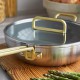 Tucci Collection Saltapasta Pan met Antiaanbaklaag 29 cm  RVS 3 Lagen - Greenpan