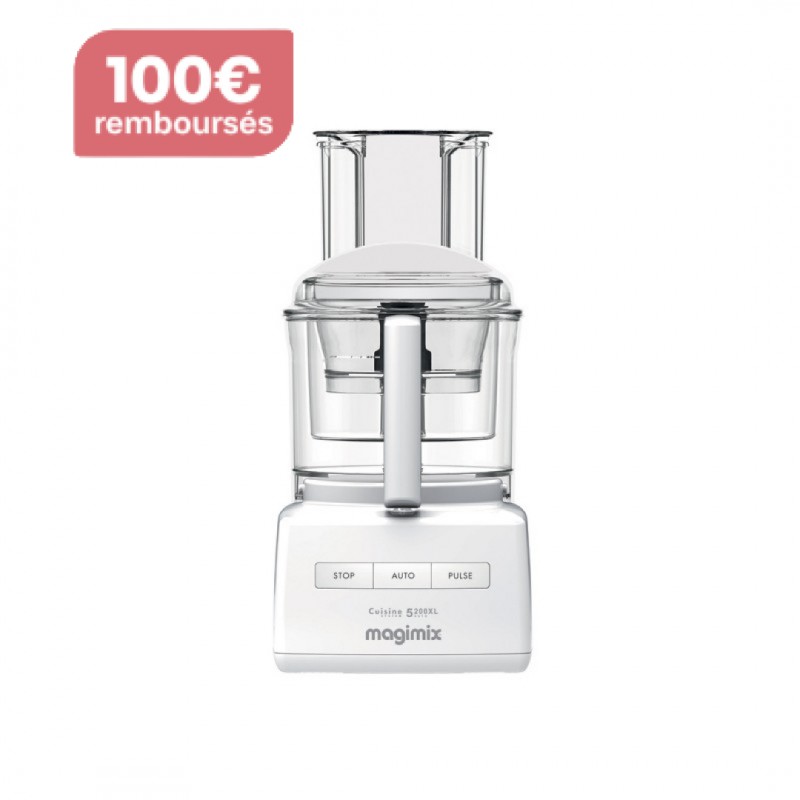 Robot Multifonctions Cuisine Système 5200 XL Blanc Premium Pack - Magimix