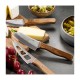 Cavina Set Couteaux à Fromage Lame Inox Manche Bois de Noyer 3 pcs  - Gefu