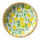 Plat de Service Coupe Bois de Manguier et Résine Citrons Jaunes 35x6 cm -N - Zassenhaus