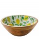 Saladier Bois de Manguier et Résine Citrons Jaunes 30x11,5 cm  - Zassenhaus