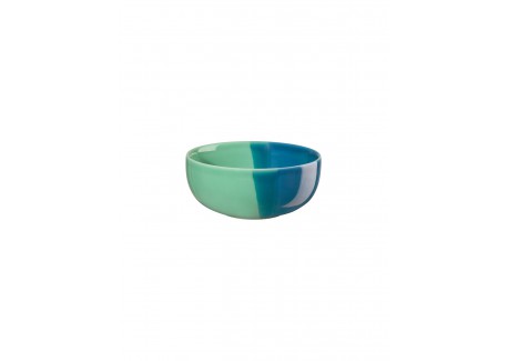 Joy Blueberry Smoothie Porseleinen Kom Glanzend Blauw en Groen Glazuur 11cm - ASA Selection