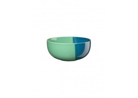 Joy Blueberry Smoothie Porseleinen Kom Glanzend Blauw en Groen Glazuur 15,5 cm - ASA Selection