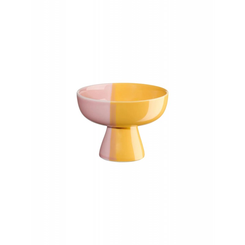 Joy Coupe à Glace Passion Smoothie Porcelaine Email Brillant Jaune Rose 11cm - ASA Selection