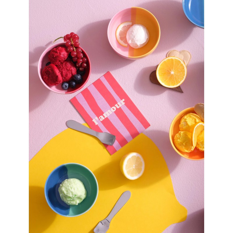 Joy Ijskom Passion Smoothie Porseleinen Glanzend Geel en Roze Glazuur 11cm - ASA Selection