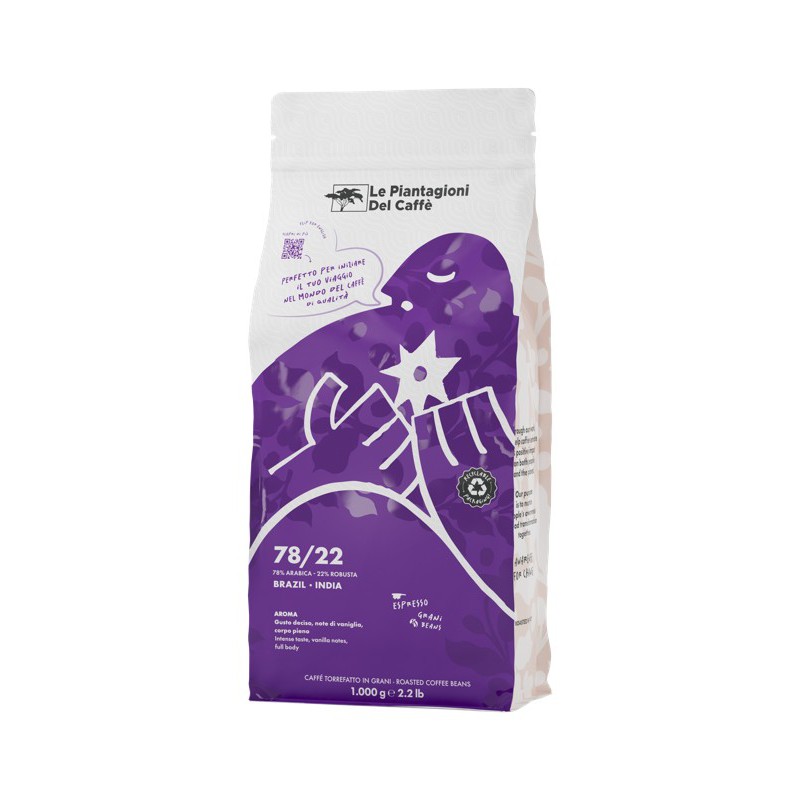 Espresso Rosso 78/22 Koffiebonen 1 kg - Le Piantagioni del Caffè