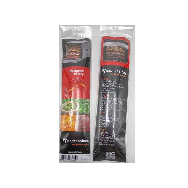 Feuille de Séchage Silicone pour Déshydrateur Smart Food EP5800 5 pcs  - Espressions