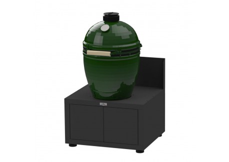 Meuble Cuisine Extérieure Barbecue Kamado Medium ou Large 80x70 cm Noir  - Le Marquier