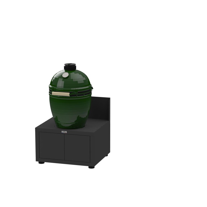 Meuble Cuisine Extérieure Barbecue Kamado Medium ou Large 80x70 cm Noir  - Le Marquier