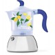 Moka Inductie Koffiekan 4 Kops Mercato Della Frutta Blauw met Citroenen - Bialetti