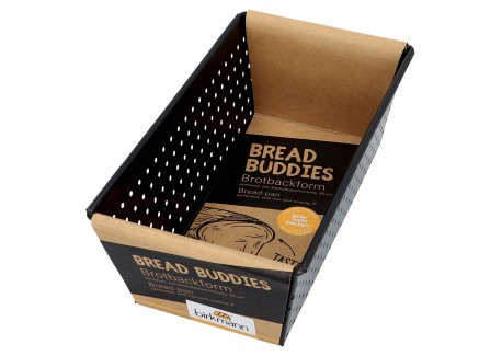 Bread Buddies Moule à Pain Perforé Acier Antiadhésif Rectangulaire 20x11,5 cm - Birkmann
