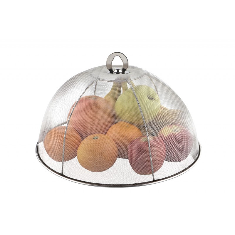 Cloche Alimentaire Anti Insectes Maillage Inox Ø 34 X 14  cm  - Weis