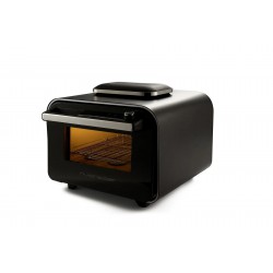 Four à Pizza Électrique Intérieur et Extérieur 400°C Noir Mat 45x50cm QFP550  - Riviera - Bar