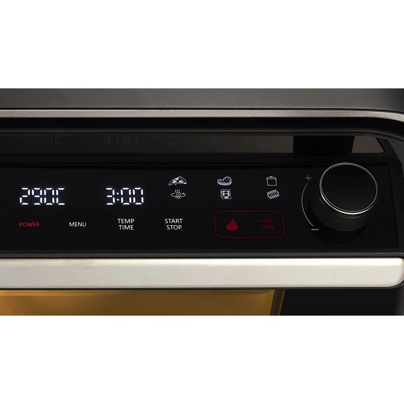 Elektrische Pizzaoven voor Binnen en Buitengebruik 400 °C Matzwart 45x50 cm - Riviera - Bar