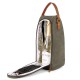 Wanderer Sac Isotherme pour 2 Bouteilles Vin ou Champagne Toile Enduite Kaki  - Alaskan Maker