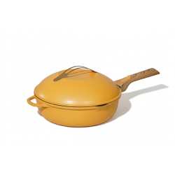 Fabuleuse Koekenpan met Antiaanbaklaag 24 cm Mangogeel 3,4L Limited Edition - Cookut