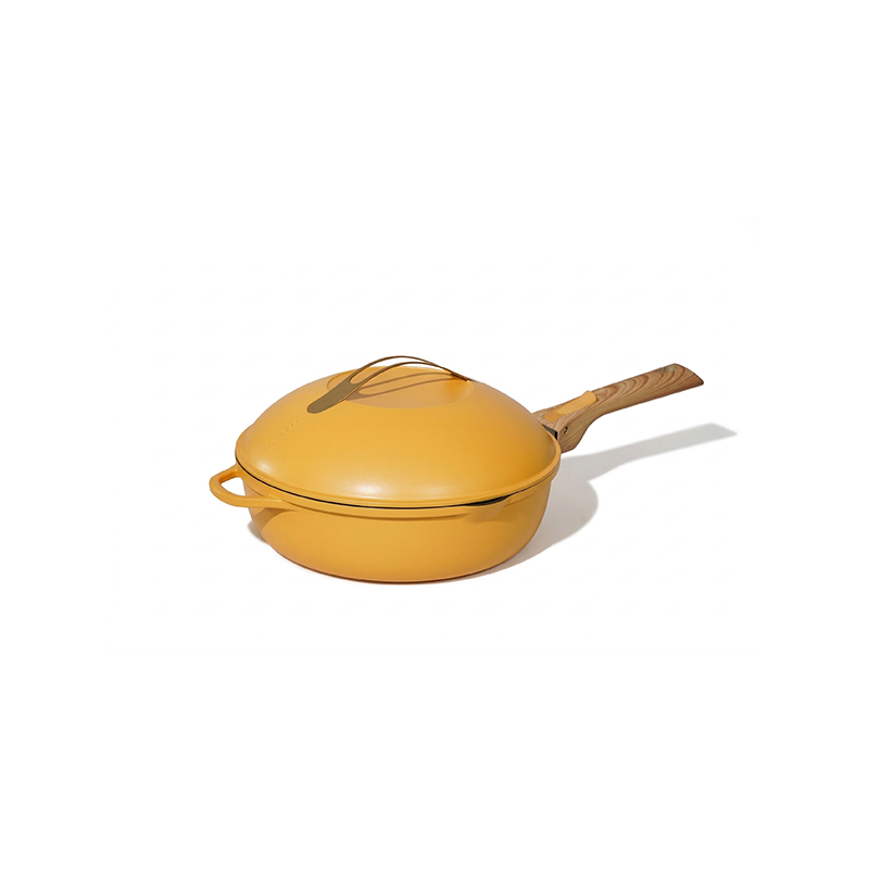 Fabuleuse Koekenpan met Antiaanbaklaag 24 cm Mango geel 3,4L Limited Edition - Cookut