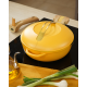 Fabuleuse Poêle Anti-Adhésive 8 en 1 28 cm Jaune Mangue 4,5L Édition Limitée  - Cookut