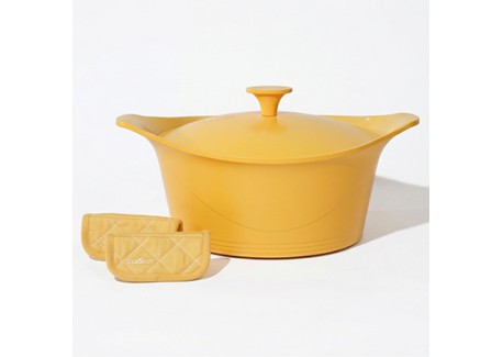 Incroyable Antikleef Braadpan 24 cm Mango geel 4,5 l Limited Edition - Cookut