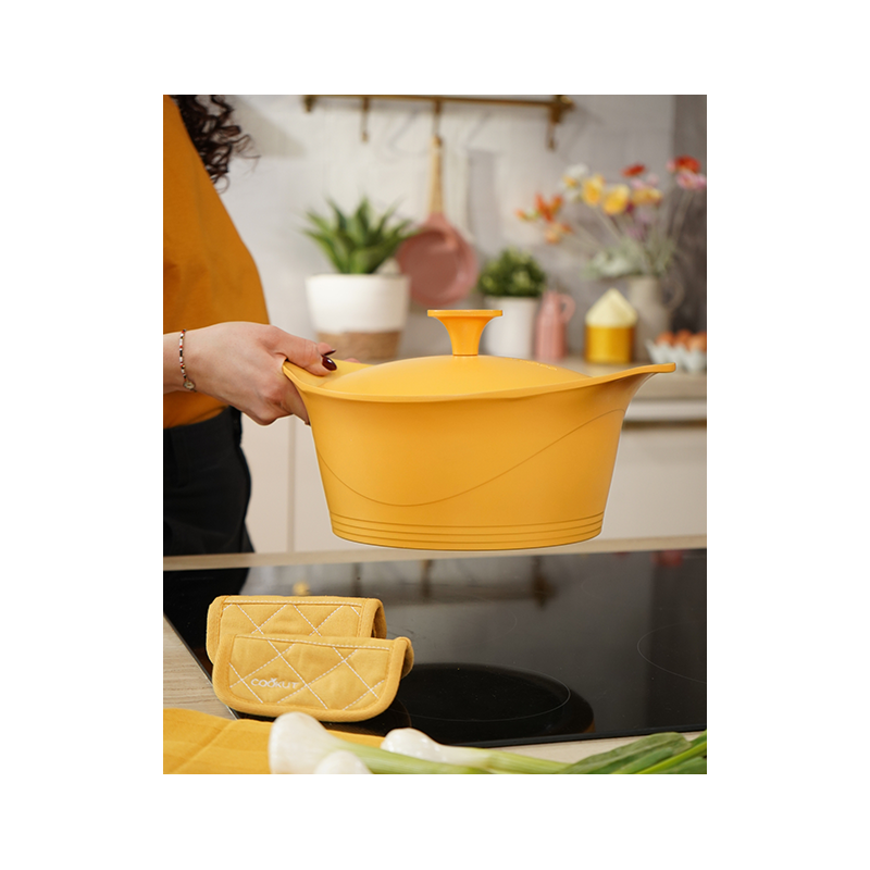 Incroyable Antikleef Braadpan 28 cm Mango geel 7 l Limited Edition - Cookut