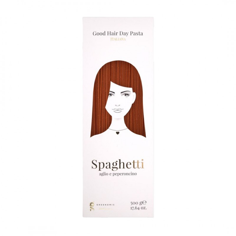 Pasta Spaghetti Aglio e Peperoncino 500 g Good Hair Day Pasta - Greenomic