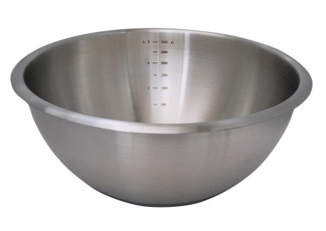 RVS Mengkom met Antislipbodem 16 cm 1 l - De Buyer