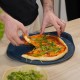 Formidable Plaque à Pizza Ronde Antiadhésive pour Four Bleu Myrtille 33 cm - Cookut