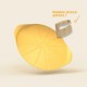 Formidable Plaque à Pizza Ronde Antiadhésive pour Four Jaune Mangue 33 cm - Cookut