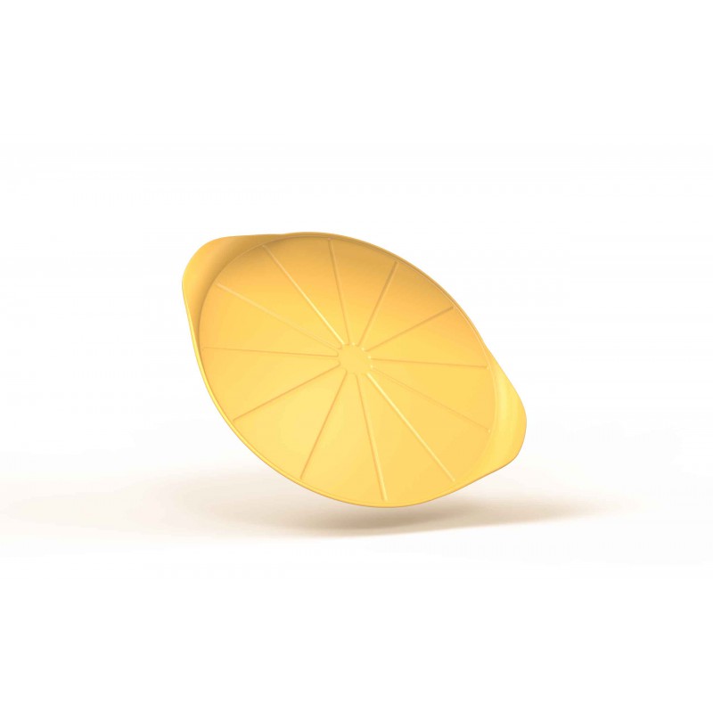 Formidable Ronde Antiaanbak Pizzaplaat voor Oven Mango geel 33 cm - Cookut