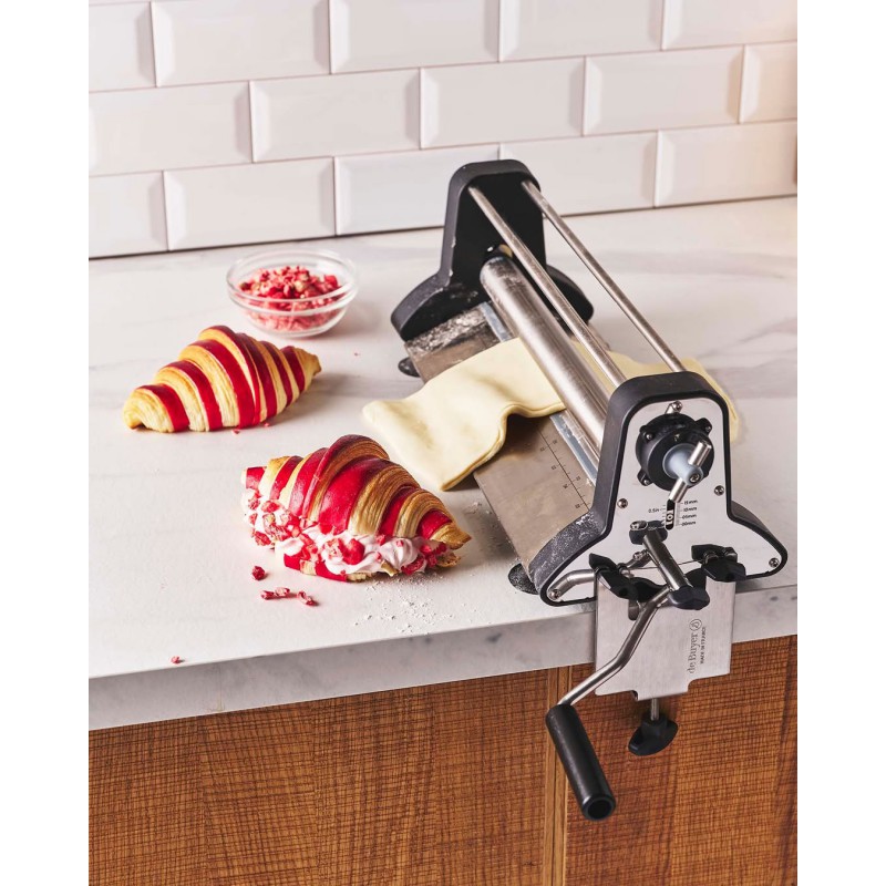 Laminoir Multi pâtes Manuel en Inox Réglable 20 Epaisseurs 34 cm - De Buyer