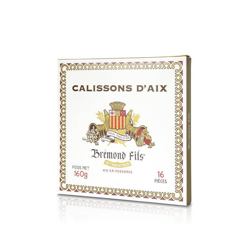 Calissons d'Aix-en-Provence 1830 Recette Traditionnelle 16 Pièces 160 g  - Maison Brémond