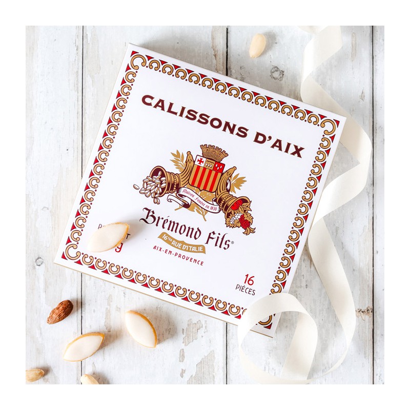 Calissons d'Aix-en-Provence 1830 Recette Traditionnelle 16 Pièces 160 g  - Maison Brémond